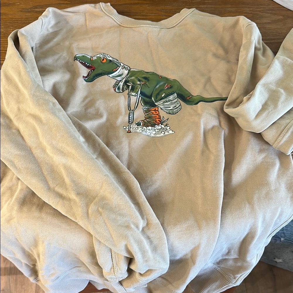 Cozy Green and Tan Crewneck Sweater